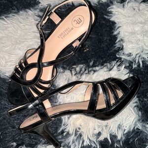 Mootsies Tootsies Women's Black Strappy Heels